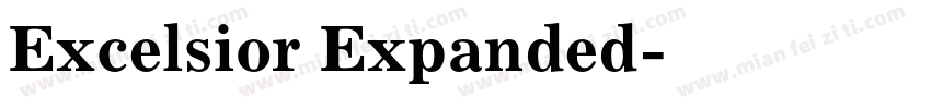 Excelsior Expanded字体转换